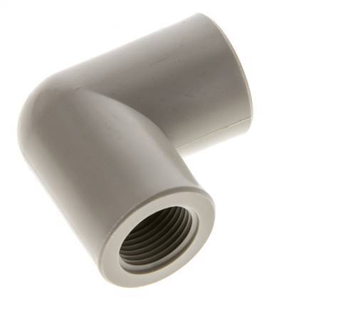 Raccord coudé 90deg G3/8'' femelle Polypropylène (pp) 10bar (140.5psi) FDA