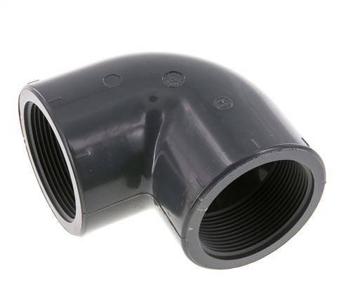 Raccord coudé 90deg Rp2'' Femelle PVC-U 16bar (224.8psi) EN 1452-3