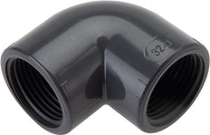 90deg Angled Fitting Rp1/2'' Female PVC-U 16bar (224.8psi) EN 1452-3 [5 Pieces]