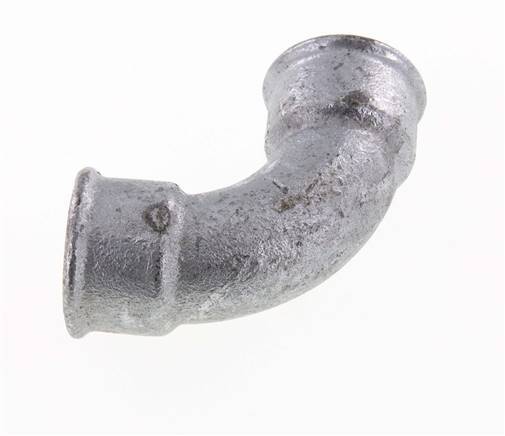 90deg Angled Fitting Rp1'' Female Short Cast Iron 25bar (351.25psi) [2 Pieces]