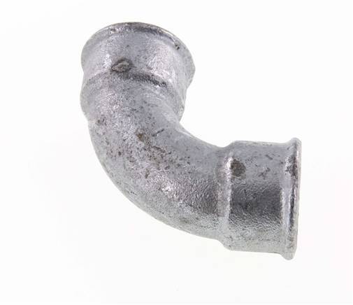 90deg Angled Fitting Rp1'' Female Short Cast Iron 25bar (351.25psi) [2 Pieces]