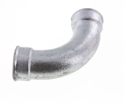 90deg Angled Fitting Rp2'' Female Long Cast Iron 25bar (351.25psi)