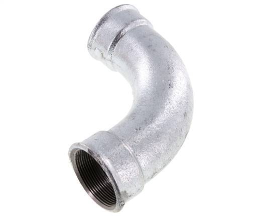 Raccord coudé 90deg Rp2'' Femelle Long Fonte 25bar (351.25psi)