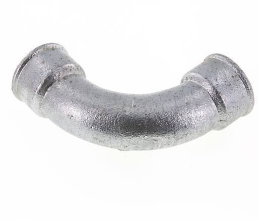 Raccord coudé 90deg Rp1 1/2'' Femelle Long Fonte 25bar (351.25psi)