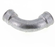 Raccord coudé 90deg Rp1 1/2'' Femelle Long Fonte 25bar (351.25psi)