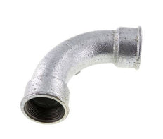 90deg Angled Fitting Rp1 1/2'' Female Long Cast Iron 25bar (351.25psi)