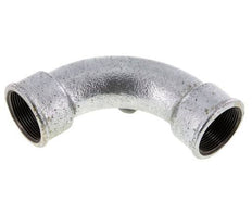 Raccord coudé 90deg Rp1 1/2'' Femelle Long Fonte 25bar (351.25psi)