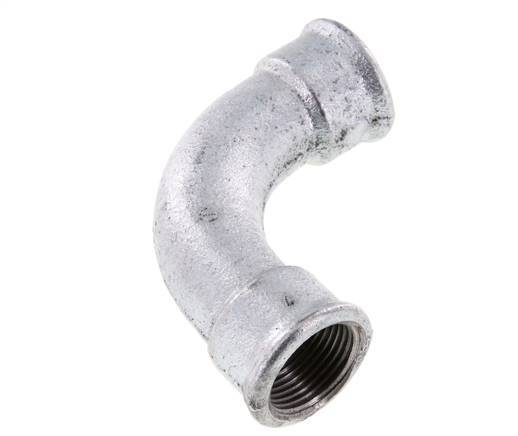 90deg Angled Fitting Rp1'' Female Long Cast Iron 25bar (351.25psi)