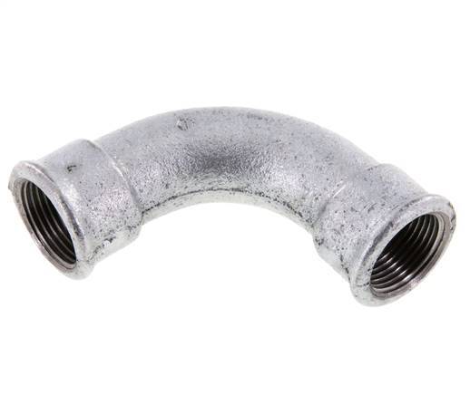 Raccord coudé 90deg Rp1'' Femelle Long Fonte 25bar (351.25psi)
