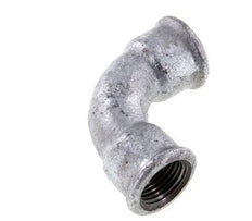90deg Angled Fitting Rp1/2'' Female Short Cast Iron 25bar (351.25psi) [2 Pieces]
