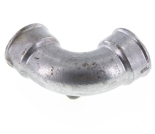 Raccord coudé 90deg Rp2'' Femelle Court Fonte 25bar (351.25psi)