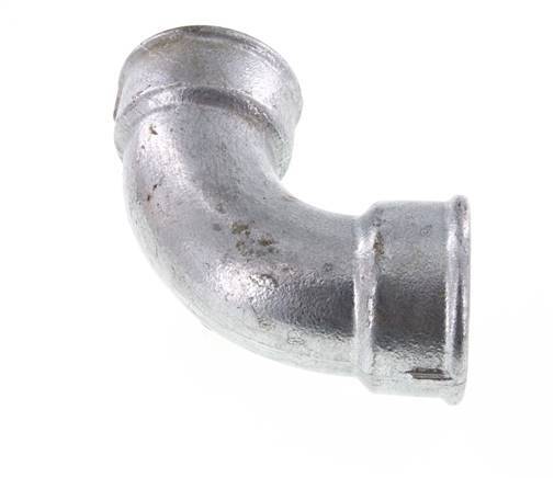 Raccord coudé 90deg Rp2'' Femelle Court Fonte 25bar (351.25psi)