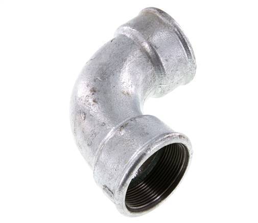 Raccord coudé 90deg Rp2'' Femelle Court Fonte 25bar (351.25psi)