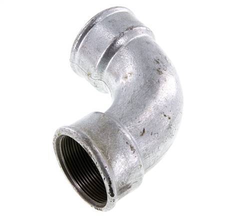Raccord coudé 90deg Rp2'' Femelle Court Fonte 25bar (351.25psi)