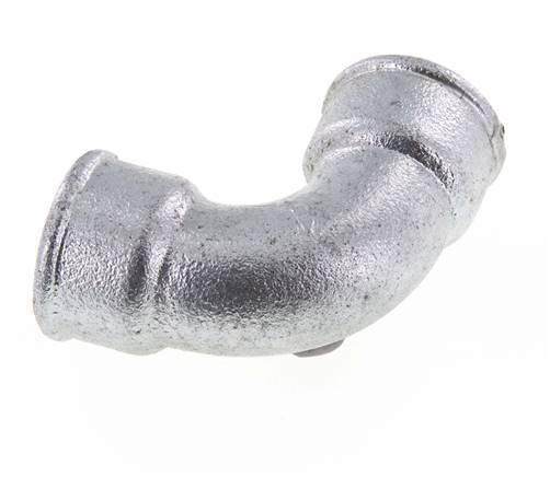 Raccord coudé 90deg Rp1 1/4'' Femelle Court Fonte 25bar (351.25psi)