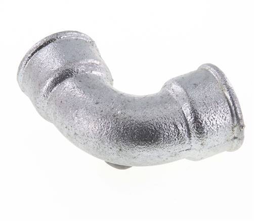 Raccord coudé 90deg Rp1 1/4'' Femelle Court Fonte 25bar (351.25psi)