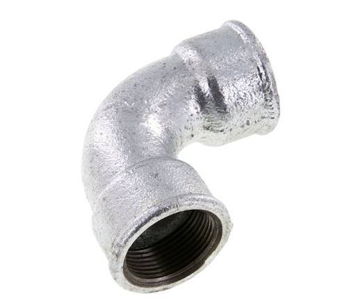 Raccord coudé 90deg Rp1 1/4'' Femelle Court Fonte 25bar (351.25psi)