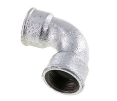 Raccord coudé 90deg Rp1 1/4'' Femelle Court Fonte 25bar (351.25psi)