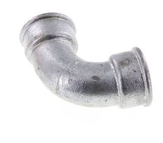 Raccord coudé 90deg Rp1 1/2'' Femelle Court Fonte 25bar (351.25psi)