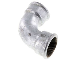 Raccord coudé 90deg Rp1 1/2'' Femelle Court Fonte 25bar (351.25psi)