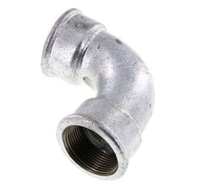 Raccord coudé 90deg Rp1 1/2'' Femelle Court Fonte 25bar (351.25psi)
