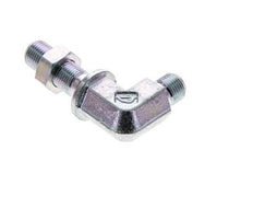 Raccord coudé 90deg G1/8'' Bulkhead Haute Pression Acier 60° Cône 350bar (4917.5psi) Hydraulique