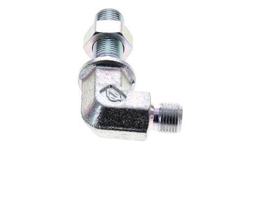 Raccord coudé 90deg G1/8'' Bulkhead Haute Pression Acier 60° Cône 350bar (4917.5psi) Hydraulique