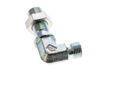 Raccord coudé 90deg G1/4'' Bulkhead Haute Pression Acier 60° Cône 350bar (4917.5psi) Hydraulique