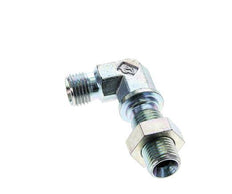 Raccord coudé 90deg G1/4'' Bulkhead Haute Pression Acier 60° Cône 350bar (4917.5psi) Hydraulique