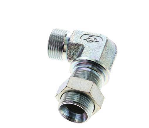 Raccord coudé 90deg G3/4'' Bulkhead Haute Pression Acier 60° Cône 325bar (4566.25psi) Hydraulique