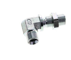 Raccord coudé 90deg G3/8'' Bulkhead Haute Pression Acier 60° Cône 325bar (4566.25psi) Hydraulique