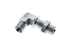 Raccord coudé 90deg G3/8'' Bulkhead Haute Pression Acier 60° Cône 325bar (4566.25psi) Hydraulique