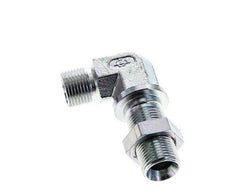 Raccord coudé 90deg G3/8'' Bulkhead Haute Pression Acier 60° Cône 325bar (4566.25psi) Hydraulique