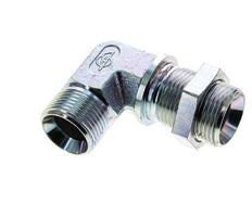 Raccord coudé 90deg G1'' Bulkhead Haute Pression Acier 60° Cône 225bar (3161.25psi) Hydraulique