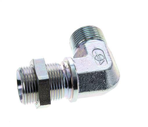 Raccord coudé 90deg G1'' Bulkhead Haute Pression Acier 60° Cône 225bar (3161.25psi) Hydraulique