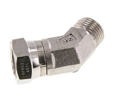 Raccord coudé 45deg G1/2'' Femelle x Mâle Acier inoxydable haute pression Cône 60° 300bar (4215.0psi) Hydraulique