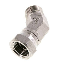 Raccord coudé 45deg G1/2'' Femelle x Mâle Acier inoxydable haute pression Cône 60° 300bar (4215.0psi) Hydraulique