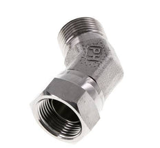 Raccord angulaire 45deg G3/4'' Femelle x Mâle Acier inoxydable haute pression Cône 60° 175bar (2458.75psi) Hydraulique