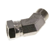 Raccord angulaire 45deg G3/8'' Femelle x Mâle Acier inoxydable haute pression Cône 60° 325bar (4566.25psi) Hydraulique