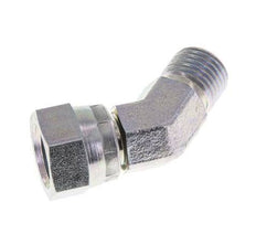 Raccord coudé 45deg G1/4'' Femelle x Mâle Acier Haute Pression Cône 60° 350bar (4917.5psi) Hydraulique