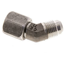 45deg JIC Angled Fitting UNF 9/16''-18 Male x Female Stainless Steel 275bar (3863.75psi)