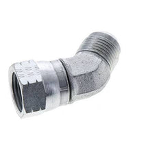 Raccord JIC coudé 45deg UNF 7/8''-14 Mâle x Femelle Acier 210bar (2950.5psi)