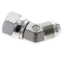 45deg JIC Angled Fitting UNF 3/4''-16 Male x Female Steel 275bar (3863.75psi)