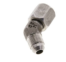 Raccord JIC coudé 45deg UNF 1/2''-20 Mâle x Femelle Acier inoxydable 275bar (3863.75psi)