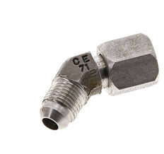 Raccord JIC coudé 45deg UNF 1/2''-20 Mâle x Femelle Acier inoxydable 275bar (3863.75psi)