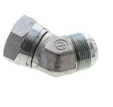 45deg JIC Angled Fitting UN 1-5/8''-12 Male x Female Steel 140bar (1967.0psi)