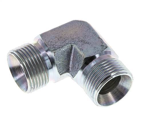 Raccord coudé 90deg G3/4'' Acier Haute Pression 60° Cône 325bar (4566.25psi) Hydraulique
