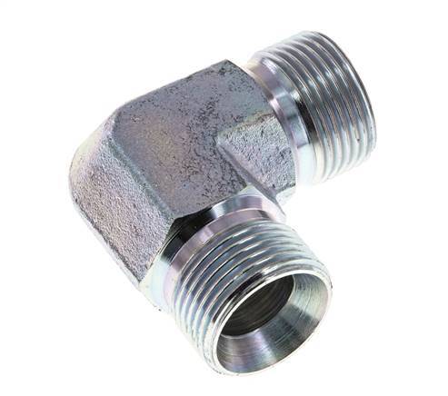 Raccord coudé 90deg G3/4'' Acier Haute Pression 60° Cône 325bar (4566.25psi) Hydraulique