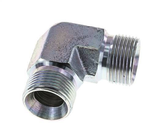 Raccord coudé 90deg G3/4'' Acier Haute Pression 60° Cône 325bar (4566.25psi) Hydraulique