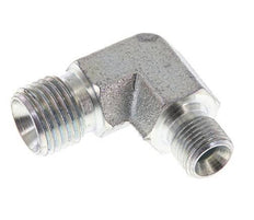 Raccord réducteur angulaire 90deg G1/8'' x G1/4'' Acier haute pression Cône 60° 350bar (4917.5psi) Hydraulique